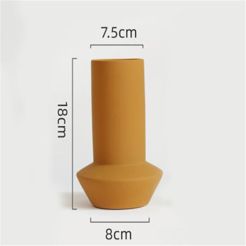 Nordic Morandi Art Vase, Minimalist Home & Office Decor