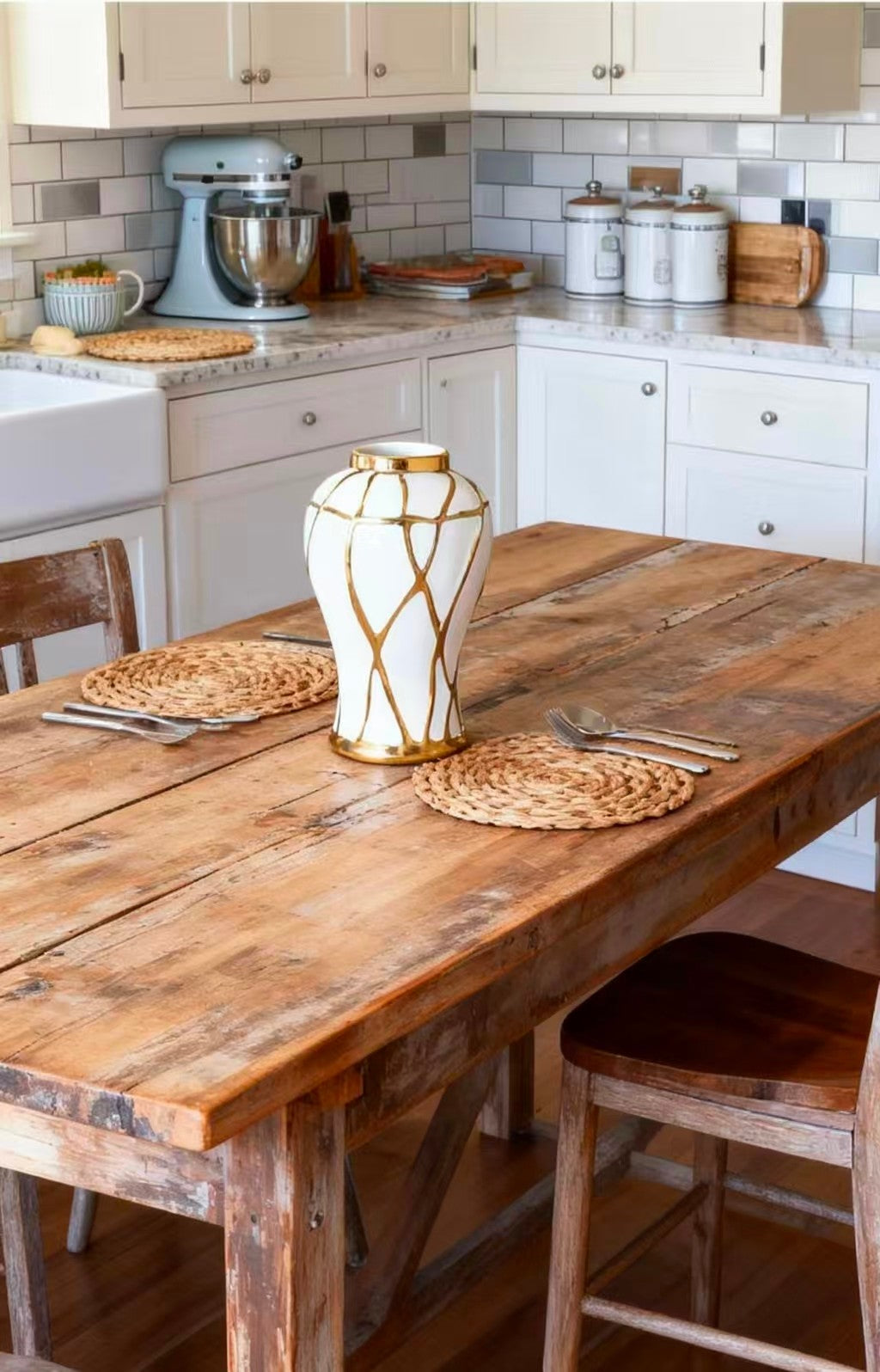 Luxury Black & Gold Ceramic Statement Vase